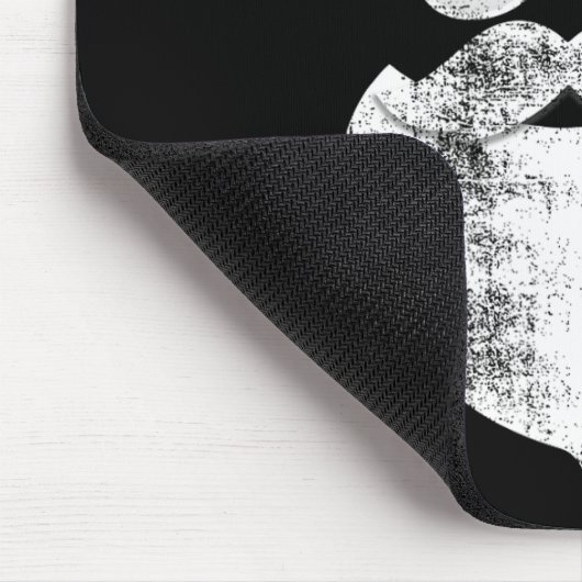 Spaß Hipster Santa Face mit Hutbart und Brille Mousepad (Ecke)