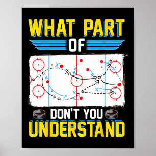 Spaß Hockey Coach Spieler was für ein Teil von Don Poster