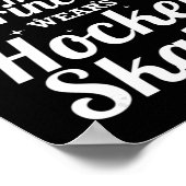 Spaß Hockey-Design für Mädchen Frauen Eishockeyspi Poster (Ecke)