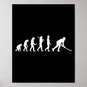 Spaß Hockey-Evolution für Hockeyspieler Poster