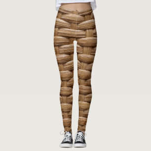 Spaß-horizontales Weidenkorbgeflecht Leggings