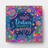 Spaß Hübsch inspirierendes Phantastisches Zitat Fotoplatte (Vorderseite)