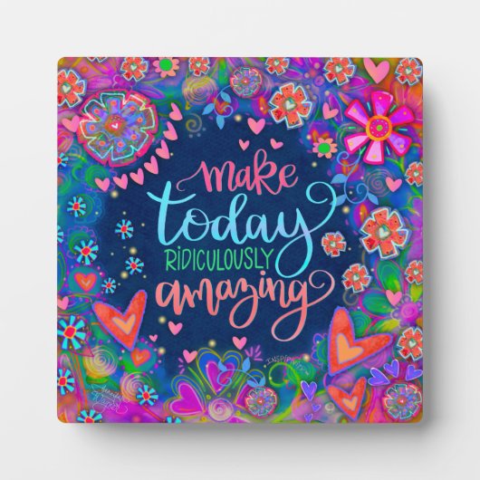 Spaß Hübsch inspirierendes Phantastisches Zitat Fotoplatte (Vorderseite)