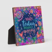 Spaß Hübsch inspirierendes Phantastisches Zitat Fotoplatte (Vorderseite)