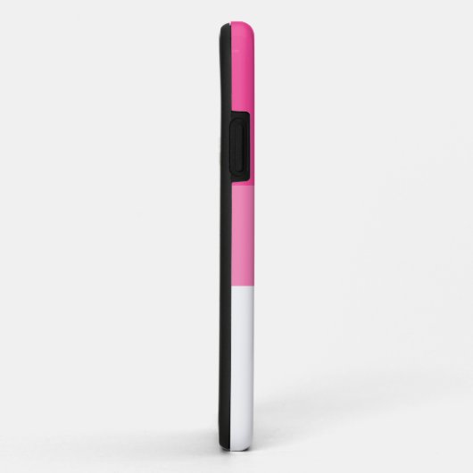 Spaß Hübsch zwei Tone Candy Rosa Coole Streifen Case-Mate iPhone Hülle (Hinten/Rechts)