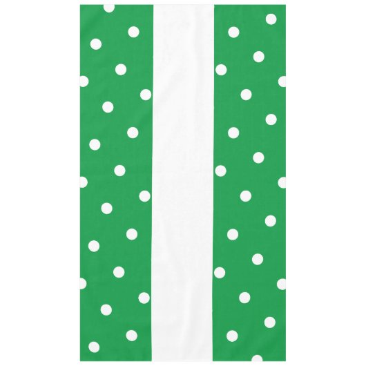 Spaß Hübsche, hellgrüne Streifen Polka Dots Tischdecke (Vorderseite)