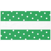 Spaß Hübsche, hellgrüne Streifen Polka Dots Tischdecke (Vorderseite (Horizontal))