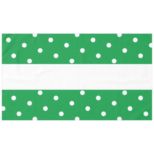 Spaß Hübsche, hellgrüne Streifen Polka Dots Tischdecke (Vorderseite (Horizontal))