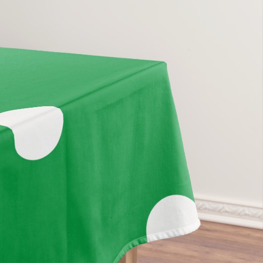 Spaß Hübsche, hellgrüne Streifen Polka Dots Tischdecke (Beispiel)