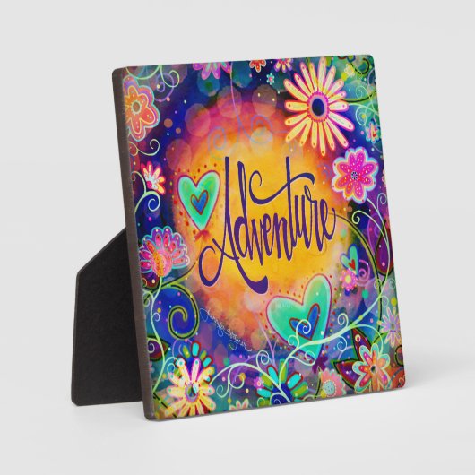 Spaß Hübsches Abenteuer mit Inspiration Fotoplatte (Vorderseite)