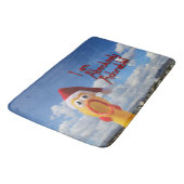 Spaß Hühnchen Weihnachtsbath Mat! Badematte (Schrägansicht)