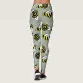 SPASS-HUMMEL-BIENEN-LEGGINGS HELLGRÜN LEGGINGS (Rückseite)