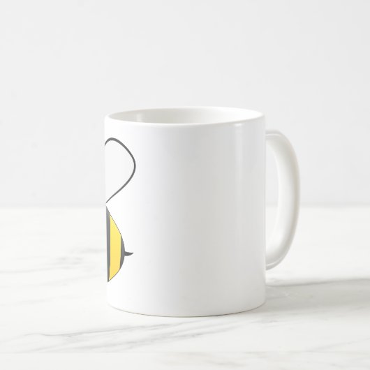 Spaß-Hummel-Tasse Kaffeetasse (VorderseiteRechts)
