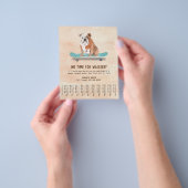 Spaß Hund auf Skateboard Dog Walker Tear Sheet Cre Flyer (Gruppe)