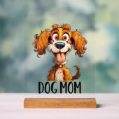 Spaß Hund Mama Wortart Acrylschild (Neutral)