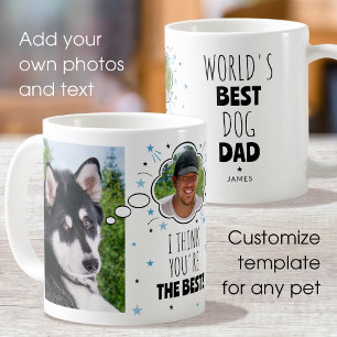 Spaß Hund Vater dachte, Blase Custom Foto Kaffeetasse