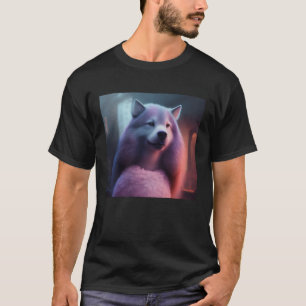 Spaß Hunde Person Stehend Fantasy Graphic Wow Ha T-Shirt