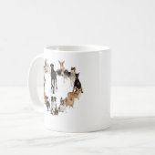 Spaß Hunde Rasse Heimtiere Hundeliebhaber Kaffeetasse (Vorderseite Links)
