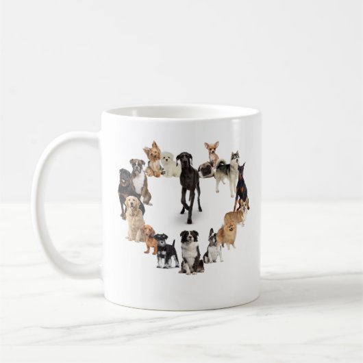 Spaß Hunde Rasse Heimtiere Hundeliebhaber Kaffeetasse (Links)
