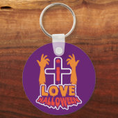 Spaß I Liebe Halloween Schlüsselanhänger (Vorderseite)