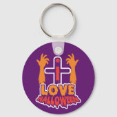 Spaß I Liebe Halloween Schlüsselanhänger (Rückseite)