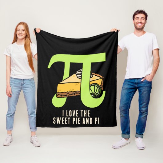 Spaß I LIEBE PIE UND PI Day Fleecedecke (Beispiel)