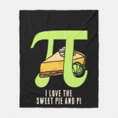 Spaß I LIEBE PIE UND PI Day Fleecedecke (Vorderseite)