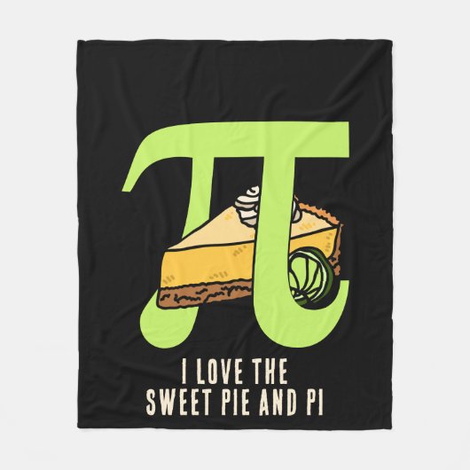 Spaß I LIEBE PIE UND PI Day Fleecedecke (Vorderseite)