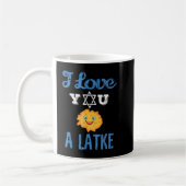 Spaß I Liebe Sie ein Latke Geschenk für Hannukah u Kaffeetasse (Links)