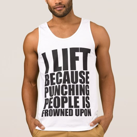 Spaß - I Lift Punching wird bei T-Shirt (Vorderseite)