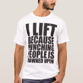 Spaß - I Lift Punching wird bei T-Shirt (Vorderseite)