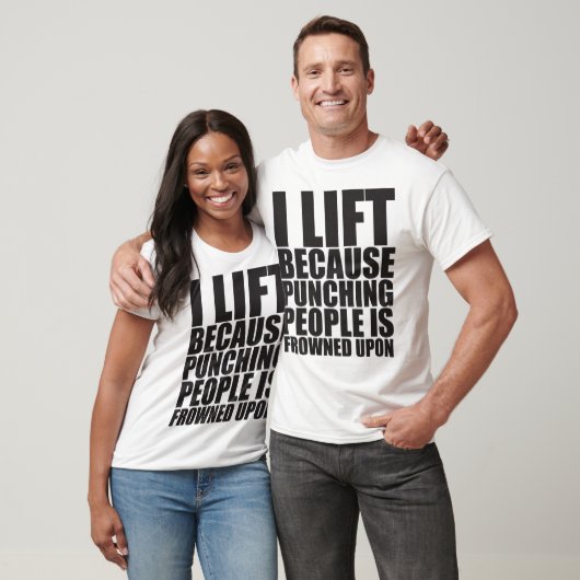 Spaß - I Lift Punching wird bei T-Shirt (Unisex)