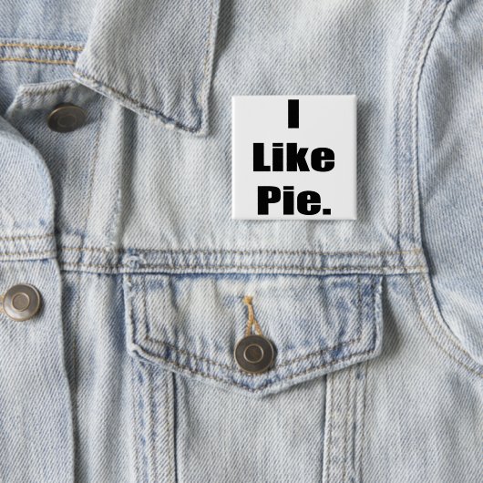 Spaß I mögen Torte Button (Beispiel)