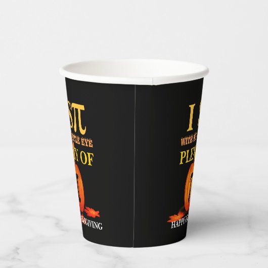 Spaß I SPY PUMPKIN PIE Erntedank Pappbecher (Rechts)