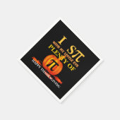 Spaß I SPY PUMPKIN PIE Erntedank Serviette (Ecke)