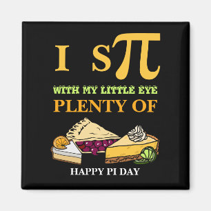 Spaß I SPY VIELE PIE Happy Pi Day Magnet