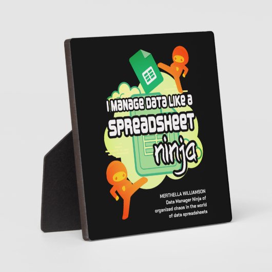 Spaß I Verwalten von Daten SPREADSHEET NINJA Fotoplatte (Vorderseite)