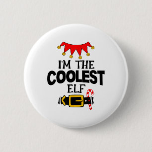 Spaß Ich bin die coolsten Elfen-Kostüme Weihnachte Button
