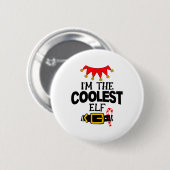 Spaß Ich bin die coolsten Elfen-Kostüme Weihnachte Button (Vorne & Hinten)