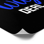 Spaß ich bin irgendwie ein Perückengeschäft Alopez Poster (Ecke)