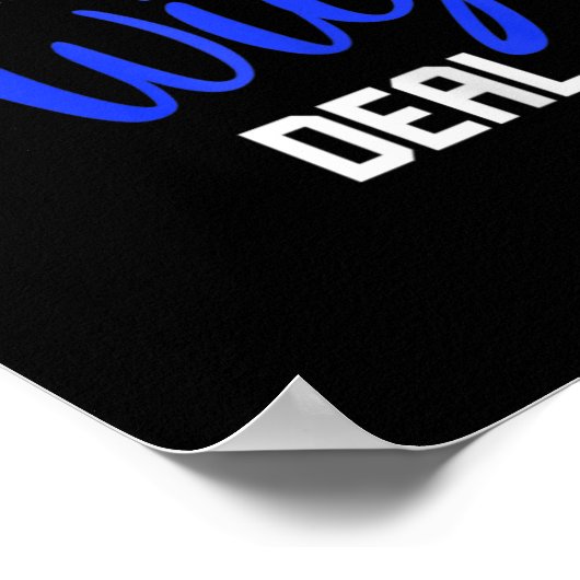 Spaß ich bin irgendwie ein Perückengeschäft Alopez Poster (Ecke)