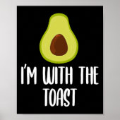 Spaß ich bin mit dem Toast Avocado Halloween Paare Poster (Vorne)