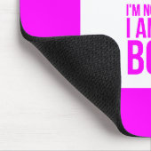 SPASS ICH BIN NICHT KÖRPER ICH BIN DER BOSS FUNNY MOUSEPAD (Ecke)