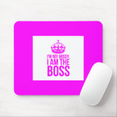 SPASS ICH BIN NICHT KÖRPER ICH BIN DER BOSS FUNNY MOUSEPAD (Mit Mouse)