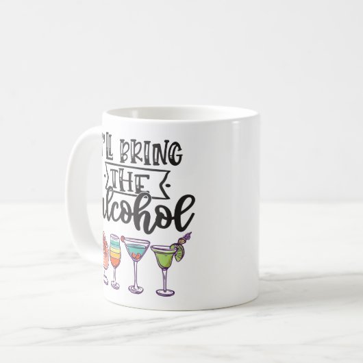 Spaß, ich bringe die alkoholfarbenen Cocktails Kaffeetasse (Vorderseite Links)