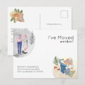 Spaß, ich habe das wärmere Climate Beach Moving Ho Ankündigungspostkarte (Vorne/Hinten)