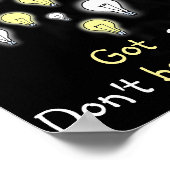 Spaß ich habe eine Idee Licht Bulben Inspiration G Poster (Ecke)