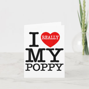Spaß Ich höre mein Mohn I Liebe mein Mohn Großer G Karte