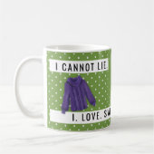 Spaß Ich kann nicht mehr das Sweater Weather Liebe Kaffeetasse (Links)