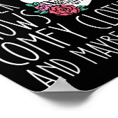 Spaß Ich mag Mord zeigt komfortable Kleidung und v Poster (Ecke)